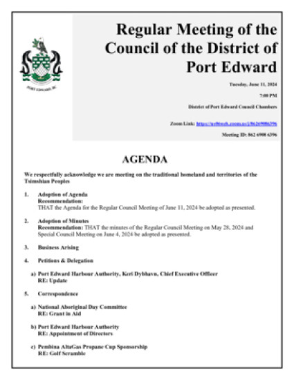 June 11, 2024 District Council Meeting