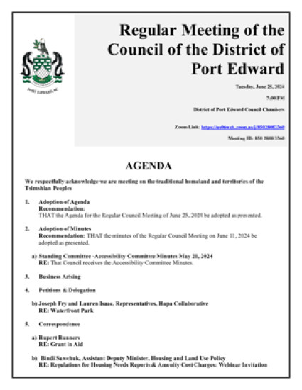 June 25, 2024 District Council Meeting